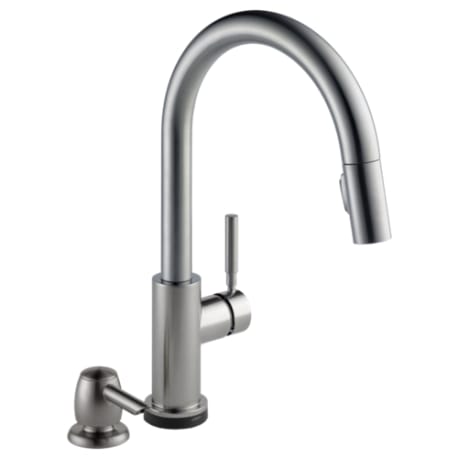 Delta Trask Spotshield Stainless Single Handle Kitchen Faucet with Touch 2O