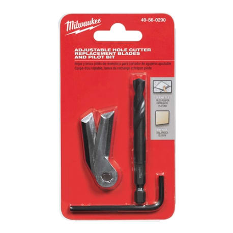 Milwaukee Adjustable Hole Cutter Blade & Pilot Bit Set