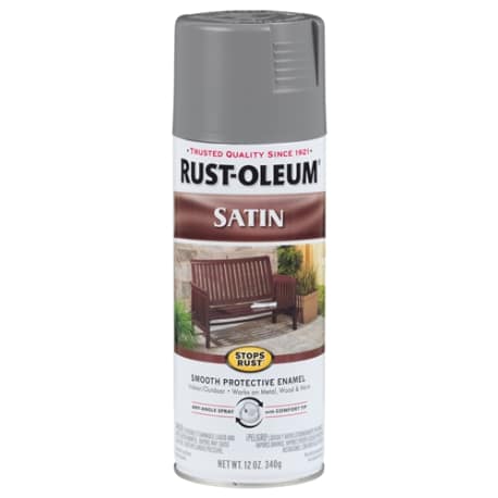 Rust-Oleum Classic Coastal Gray Satin Spray Paint, 12 oz.