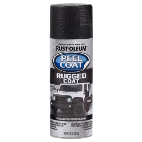 Rust-Oleum Black Peel Coat Rugged Spray Paint, 11 oz.