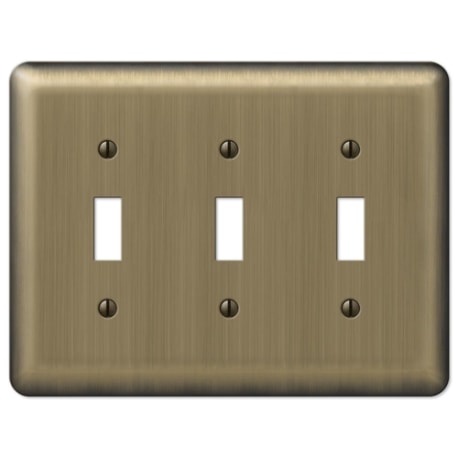 Amerelle 3-Toggle Devon Brushed Brass