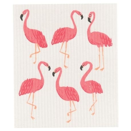 Now Designs Flamingos Swedish Cloth