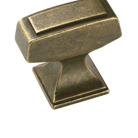 Amerock Mulholland Rustic Brass Knob, 1.25 in.