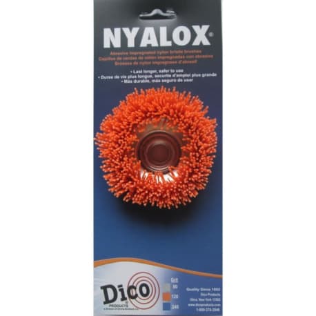 Nyalox 3 x 5/8 in. Orange 120-Grit Nylon Medium Cup Brush