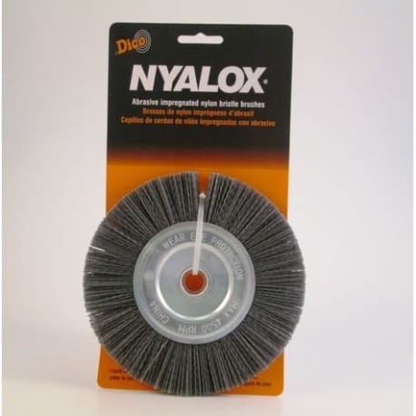 Nyalox 6 in. Gray 80-Grit Nylon Grinder Wheel Bench Brush