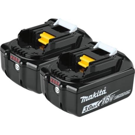 Makita 18V LXT® Lithium-Ion 3.0 Ah Battery, 2-Pack