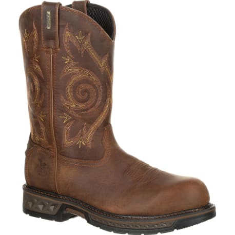 Georgia Carbo-Tec Lt Composite Toe Waterproof Work Wellington, Size 14M Brown