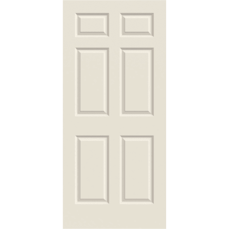 Jeld-Wen 24" x 80" Colonist Primed 6-Panel Interior Slab Solid Core Door