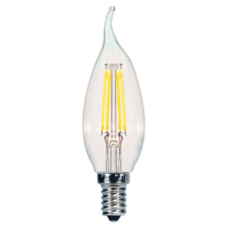 Satco 5.5 Watt CA11 Clear LED Candelabra Base Light Bulb