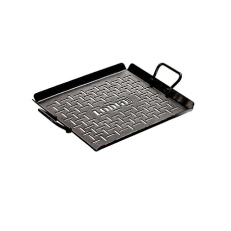 Lodge Seasoned Carbon Steel Grilling Pan, 13 x 12 in.