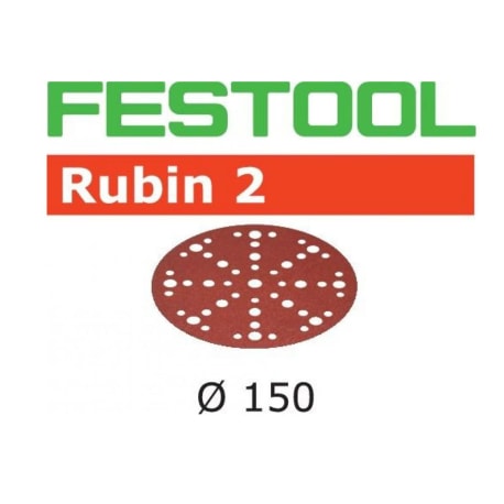 Festool 575178 150mm Rubin 2 P40 MJ2 Disc Abrasives, 10 ct