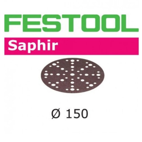 Festool 575197 150mm Saphir P80 MJ2 Disc Abrasives, 25 ct