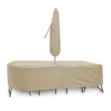 Protective Covers Oval Rectangular Table & Chair Combo Cover, 120 in.