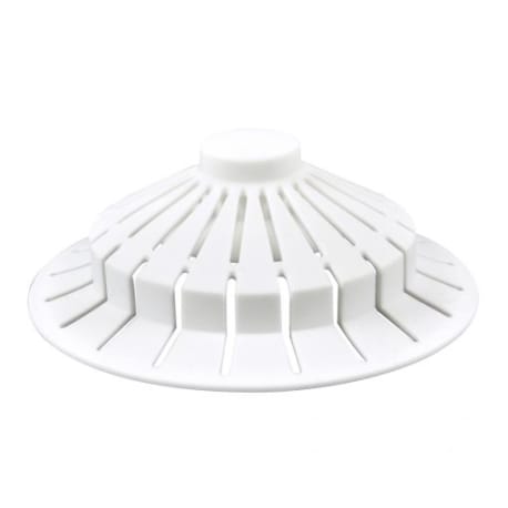 Hair Catcher Bathroom Tub Strainer in White - Danco