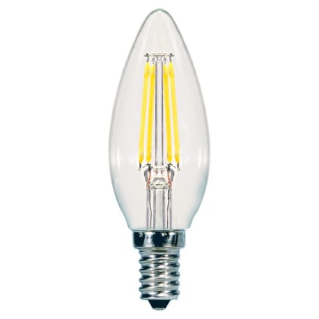 Satco 5.5 Watt B11 LED Clear Candelabra Base Light Bulb