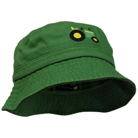John Deere Green Tractor Bucket Hat for Toddlers