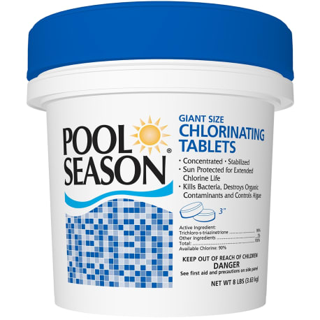 Pool Season Chlorinating Tablets, 8 lb.