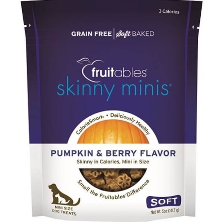 Fruitables Skinny Minis Pumpkin Berry Soft Dog Treats, 5 oz.