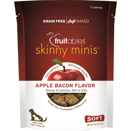 Fruitables Skinny Minis Apple Bacon Soft Dog Treats, 5 oz.