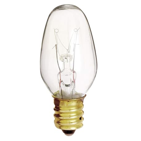 Satco 7 Watt C7 Incandescent Clear Candelabra Base Light Bulb, 4-Pack