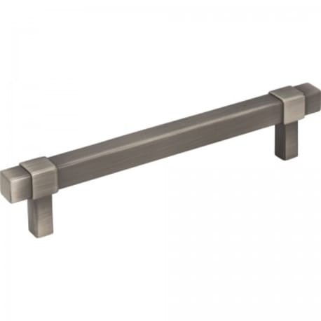 Hardware Resources Zane 128mm Square Bar Pull, Brushed Pewter