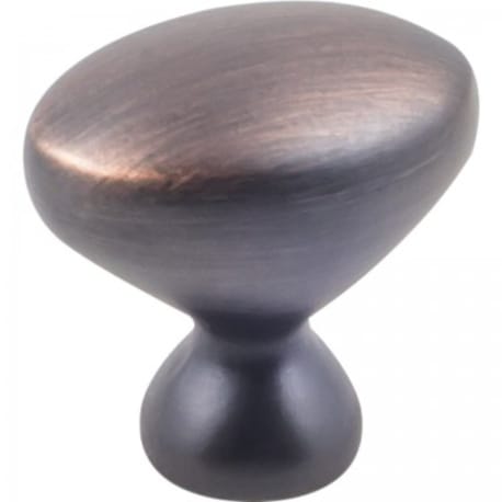 Hardware Resources Kasa Long Oval Knob Brushed Oil Rubbed Bronze 10-Pack