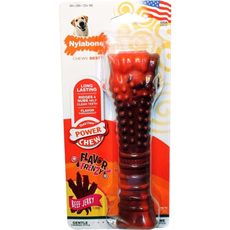 Nylabone Giant Beef Jerky Power Chew Textured Bone