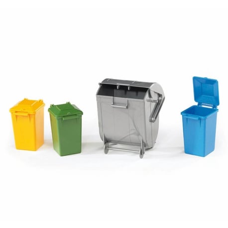 Bruder Toys Garbage Can Set of 4