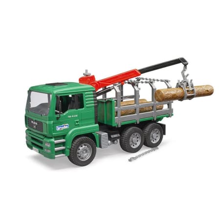 Bruder Toys MAN Timber Truck With Crane & 3 Logs