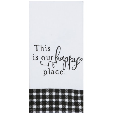 Kay Dee Designs Farmhouse Happy Place Dual Purpose Terry Towel