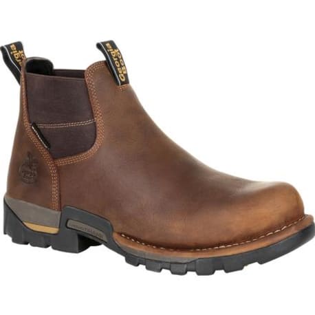 Georgia Brown Eagle One Waterproof Chelsea Work Boots, 10W