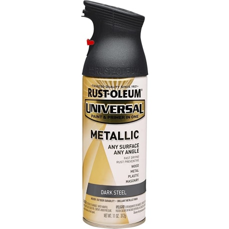 Rust-Oleum Universal Dark Steel Metallic Spray Paint, 11 oz.