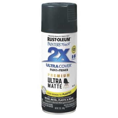 Rust-Oleum Painters' Touch 2X Slate Ultra Matt Spray Paint & Primer, 12 oz.