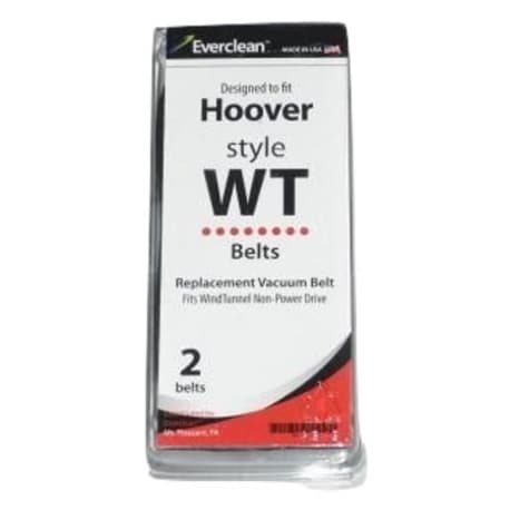 Everclean Hoover Style WindTunnel Vacuum Belts, 2-Pack