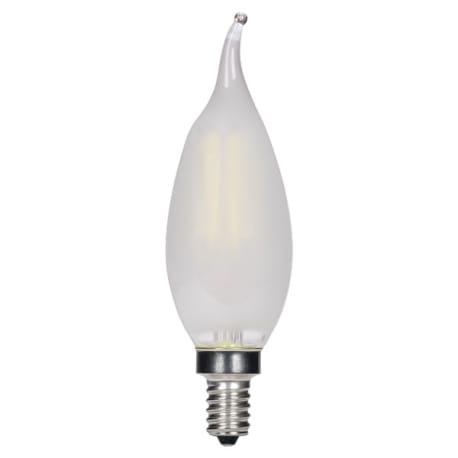 Satco 3.5 Watt CFC LED Frosted Candelabra Base Decorative Light Bulb