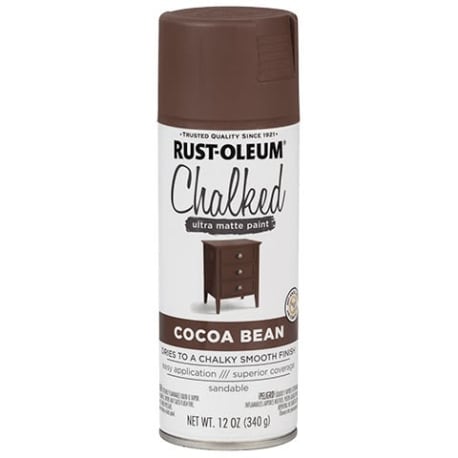 Rust-Oleum Chalked Cocoa Bean Ultra Matte Spray Paint, 12 oz.