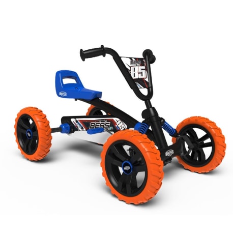 BERG Buzzy Nitro Black, Orange and Blue Pedal Kart