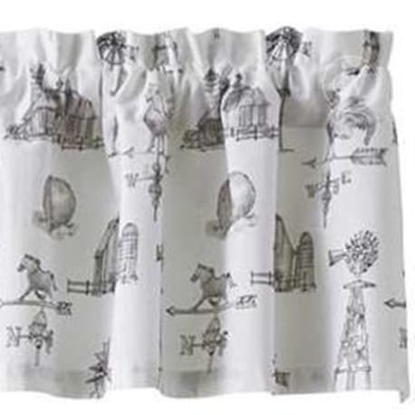 Park Designs Farm Memories Unlined Valance, 60 x 14 In.