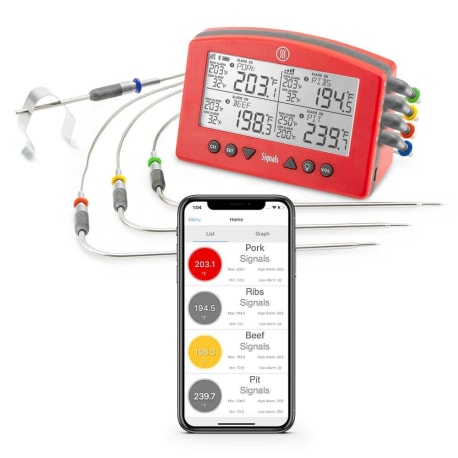 ThermoWorks Signals Red Alarm Thermometer with Wi-Fi & Bluetooth