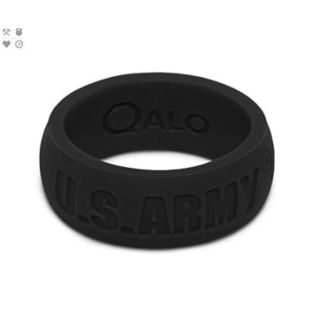 QALO Black Outdoor Ring, Size 14