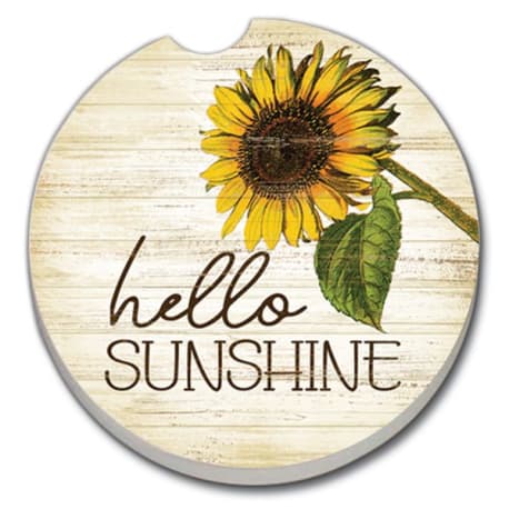 Highland home Hello Sunshine Car Coaster