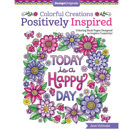 Colorful Creations Positively Inspired Coloring Book