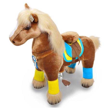 PonyCycle Premium Brown Ride-On Horse, Age 4-9