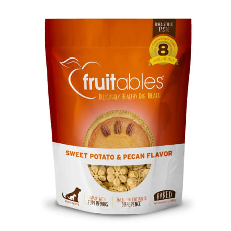 Fruitables Sweet Potato & Pecan Flavor Baked Dog Treats, 7 oz.