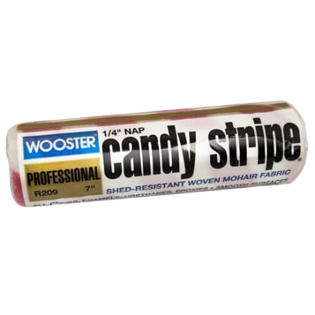 Wooster 7 in. Candy Stripe Roller, 1/4 in. Nap