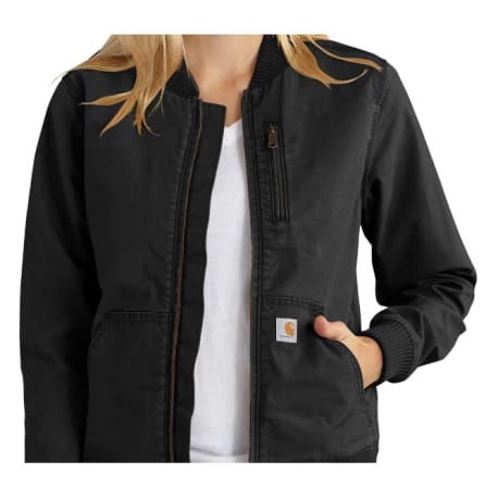 Carhartt Women's Medium Black Rugged Flex Canvas Jacket