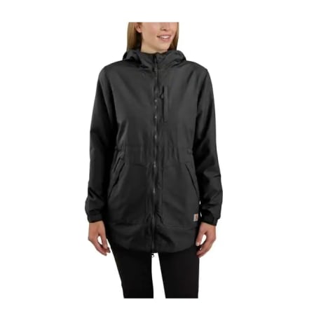 Carhartt Women's Medium Black Rain Defender Coat