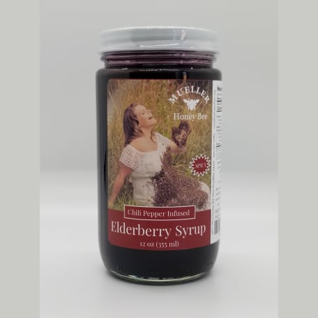 Mueller's Chili Pepper Infused Elderberry Syrup, 12 oz.