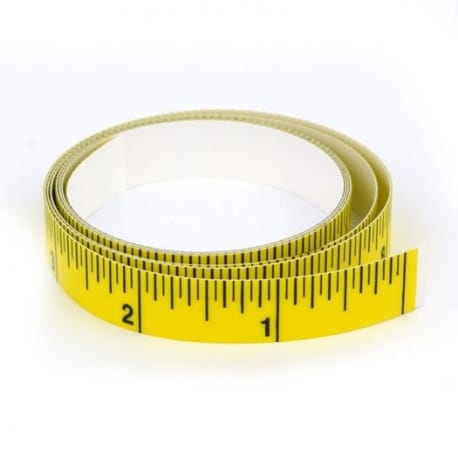 Big Horn 48 in. Lengths 9/16 in. Width Self Stick Tape Rule, Right-to-Left
