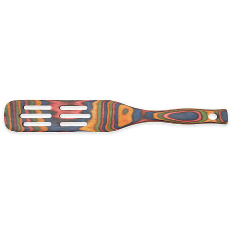 Island Bamboo Pakka Wood Rainbow Spurtle